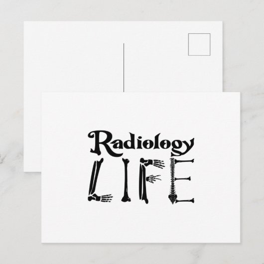 Radiologie Tech Radiology Life Technoloog Xray Briefkaart (Voorkant / Achterkant)