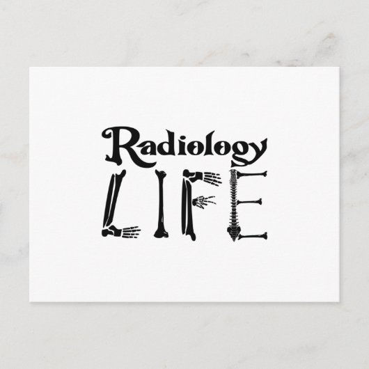 Radiologie Tech Radiology Life Technoloog Xray Briefkaart (Voorkant)