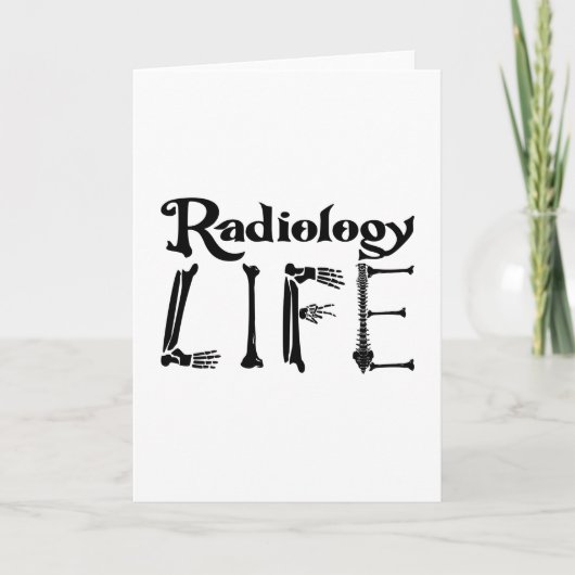 Radiologie Tech Radiology Life Technoloog Xray Kaart (Voorkant)
