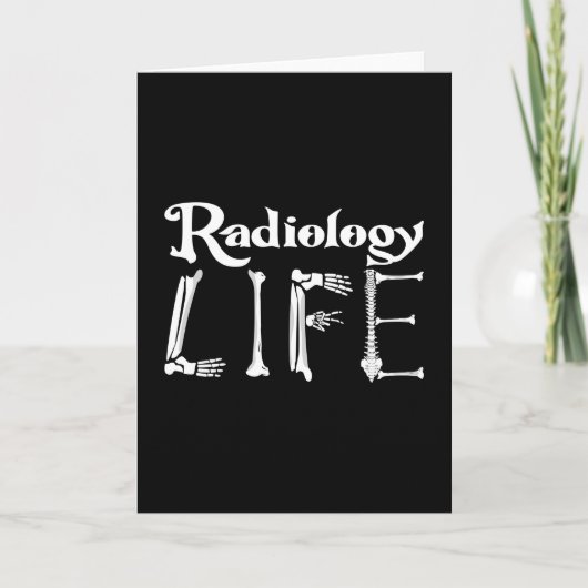 Radiologie Tech Radiology Life Xray Technoloog Kaart (Voorkant)