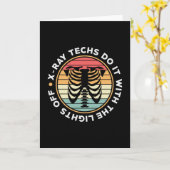 Radiologie Tech-röntgentechnieken doen het röntgen Kaart (Gele Bloem)