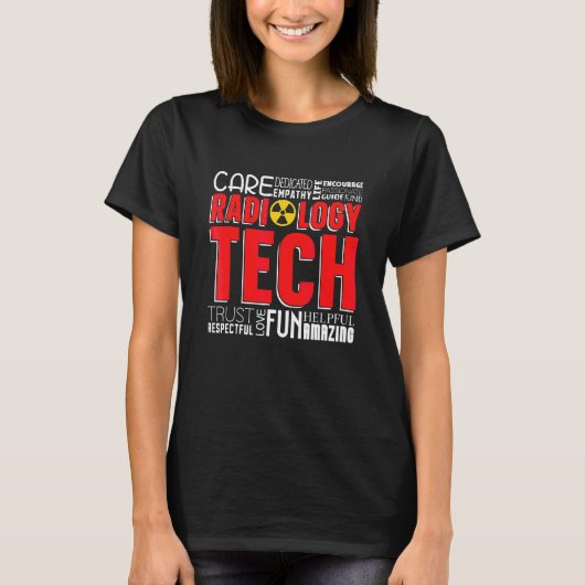 Radiologie Tech Technoloog Techs Radiologisch Tech T-shirt (Voorkant)