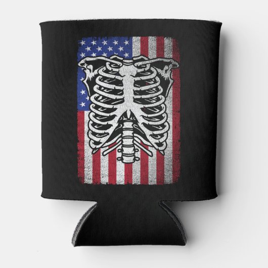 Radiologie Tech USA Amerikaanse vlag Rad Tech Blikjeskoeler (Voorkant)