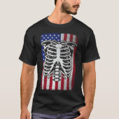 Radiologie Tech USA Amerikaanse vlag Rad Tech T-shirt (Voorkant)