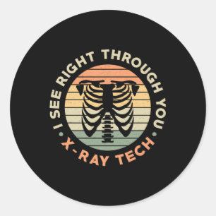 Radiologie Tech ziet er goed uit via je röntgentec Ronde Sticker