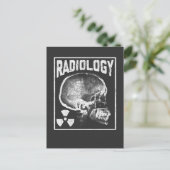 Radiologie Technicus Skull Xray Technoloog Briefkaart (Staand voorkant)