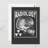 Radiologie Technicus Skull Xray Technoloog Briefkaart (Voorkant / Achterkant)