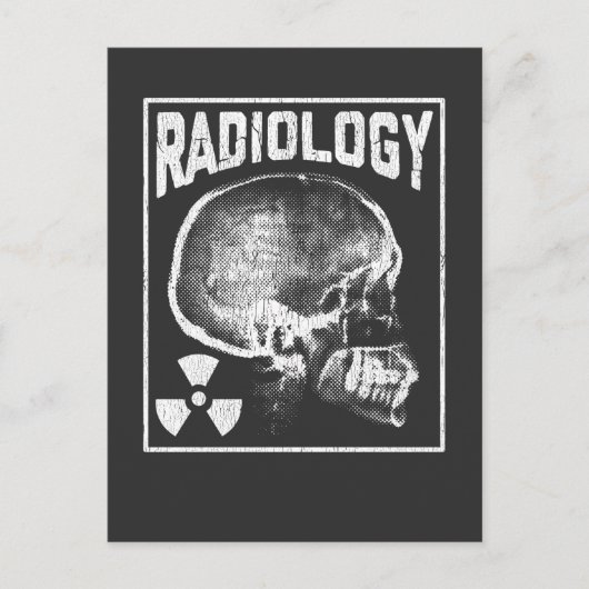 Radiologie Technicus Skull Xray Technoloog Briefkaart (Voorkant)