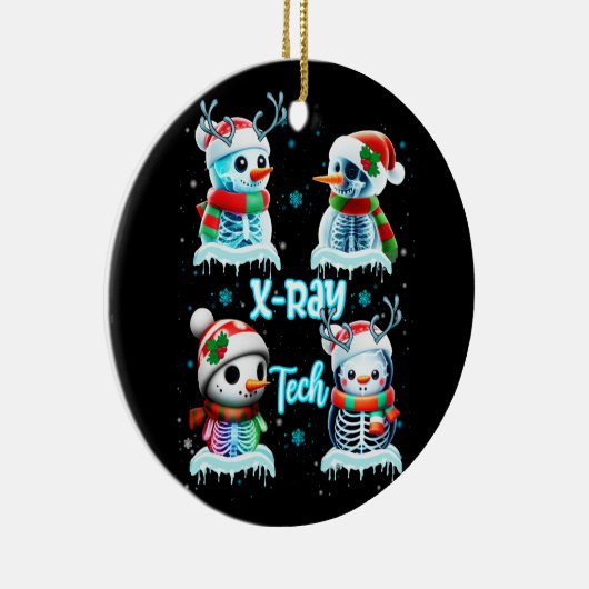 Radiologie Technicus X Ray Tech Grappige Kerst Cu Keramisch Ornament (Rechts)