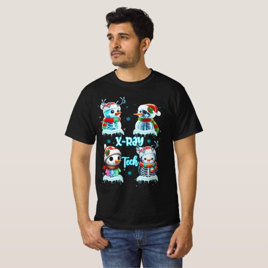 Radiologie Technicus X Ray Tech Grappige Kerst Cu T-shirt (Voorkant volledig)