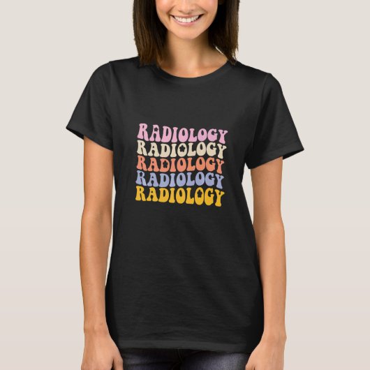 Radiologie Technoloog Groovy Boho Rad Tech T-shirt (Voorkant)