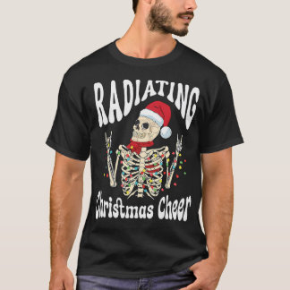 Radiologie Uitstralen Kerst Cheer X-Ray Road Tech T-shirt