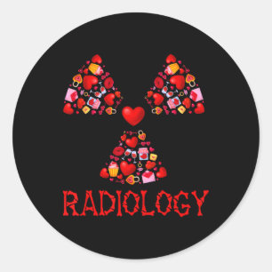 Radiologie Valentijnsharten Schattige Radioloog Rö Ronde Sticker