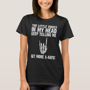 Radiologie voor mannen vrouwen Röntgen skelet rad T-shirt