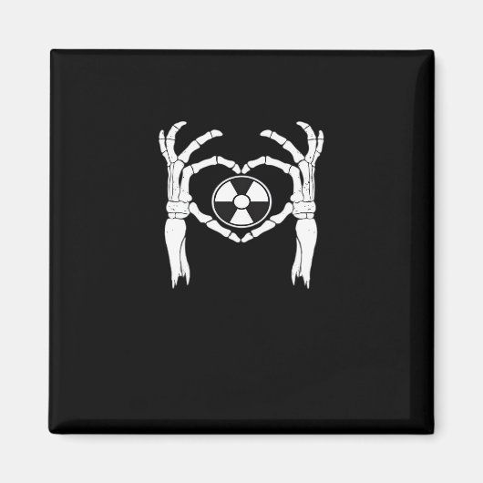 Radiologie X-Ray Tech Hart Vormig Skelet Handen D Magneet (Voorkant)