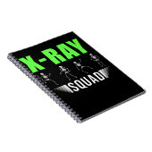 Radiologie Xray Skeletons Funny Radiologist Squad Notitieboek (Rechterzijde)