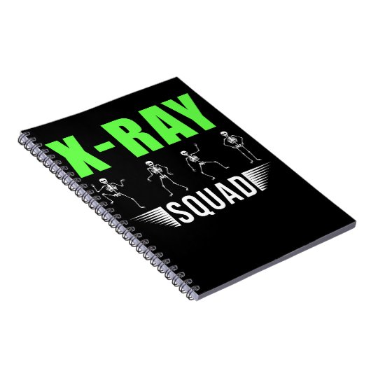 Radiologie Xray Skeletons Funny Radiologist Squad Notitieboek (Rechterzijde)