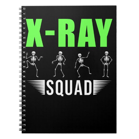 Radiologie Xray Skeletons Funny Radiologist Squad Notitieboek (Voorkant)