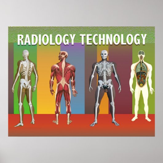 Radiologietechnologie toegepast in de wetenschappe poster (Voorkant)