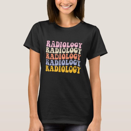 Radiologietechnoloog Groovy Boho Rad Tech T-shirt (Voorkant)