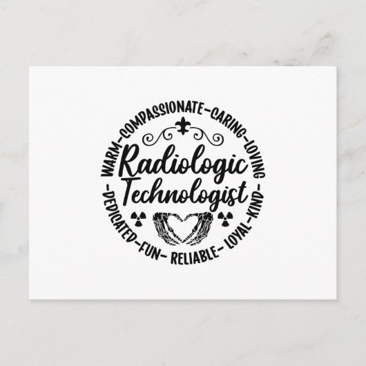 Radiologisch technologieconoom Zurse Xray Radiolog Briefkaart (Voorkant)