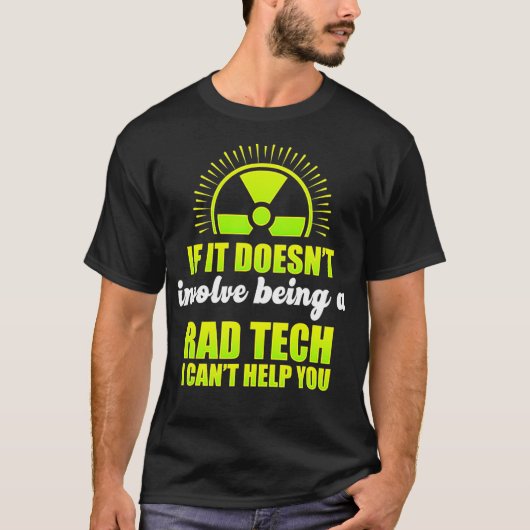 Radiologisch Technoloog Rad Tech Fun Studie Radiol T-shirt (Voorkant)