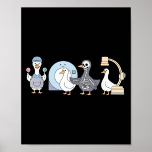 Radiologisch technoloog Rad Tech Goose Minimalist Poster