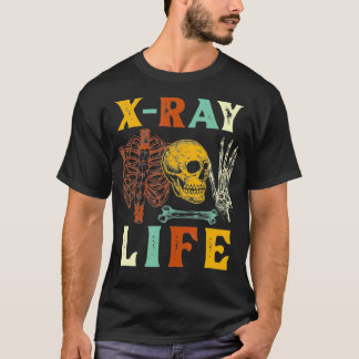 Radiologisch Technoloog Rad Tech Leven Retro Radio T-shirt
