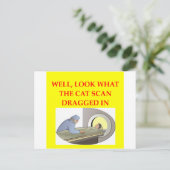 radiologische grap briefkaart (Staand voorkant)