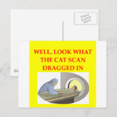 radiologische grap briefkaart (Voorkant / Achterkant)