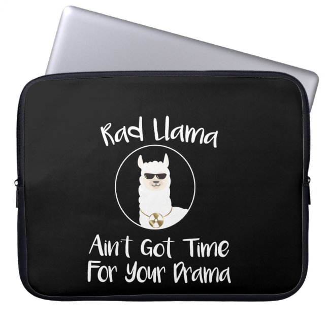 Radiologische Rad Llama: geen tijd voor drama Laptop Sleeve (Voorkant)