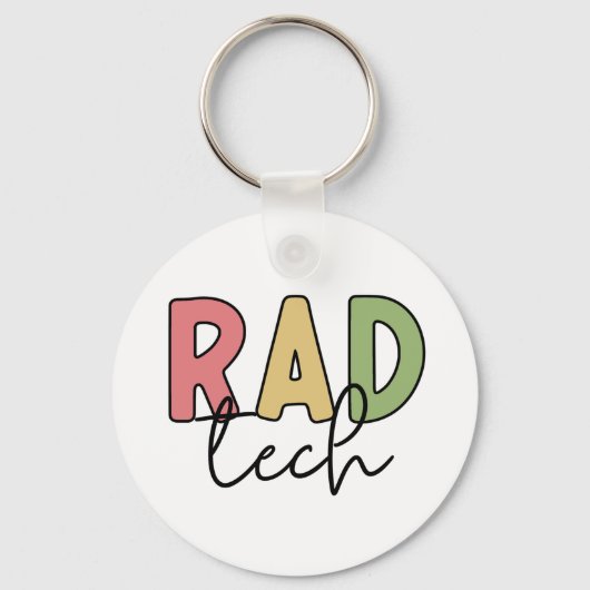 radiologische radiologie radioloog Rad Tech Sleutelhanger (Voorkant)
