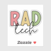 radiologische radiologie radioloog Rad Tech Sticker (Vel)