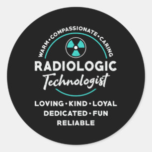 Radiologische radiologische technologie radioloog ronde sticker