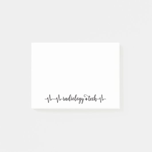 Radiologische Technologie Tech Heartbeat Post-it® Notes (Voorkant)