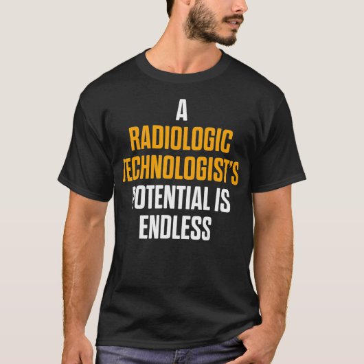 Radiologische Technoloog Rad Tech Potential Radiol T-shirt (Voorkant)
