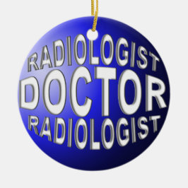 RADIOLOGIST CHRISTMAS ORNAMENT BLUE