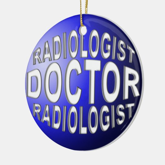 RADIOLOGIST CHRISTMAS ORNAMENT BLUE (Links)
