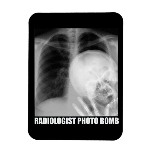 RADIOLOGIST FOTO BOMB MAGNEET (Verticaal)