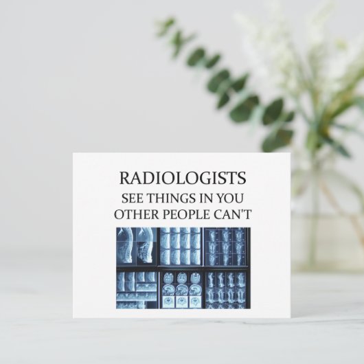 RADIOLOGisT-radiologie Briefkaart (Staand voorkant)