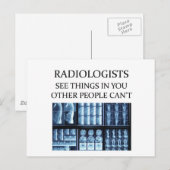 RADIOLOGisT-radiologie Briefkaart (Voorkant / Achterkant)