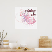 Radiology Babe Poster (Keuken)