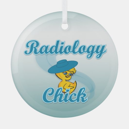 Radiology Chick #3 Glas Ornament (Voorkant)