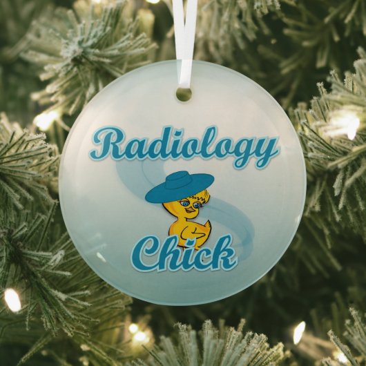 Radiology Chick #3 Glas Ornament (Insitu)