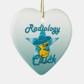 Radiology Chick #7 Keramisch Ornament (Rechts)