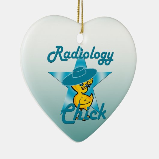 Radiology Chick #7 Keramisch Ornament (Rechts)
