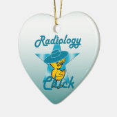 Radiology Chick #7 Keramisch Ornament (Links)