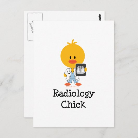 Radiology Chick Briefkaart
 Briefkaart (Voorkant / Achterkant)
