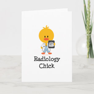 Radiology Chick Wenskaart Kaart