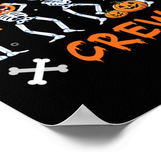 Radiology Dancing Crew Ghost Autumn Rad Tech X-ray Poster (Hoek)